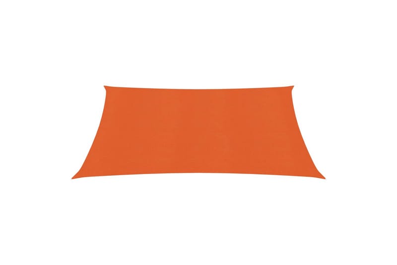 Solsejl 2,5x3 m 160 g/m² Hdpe Orange - Orange - Havemøbler - Solafskærmning - Solsejl