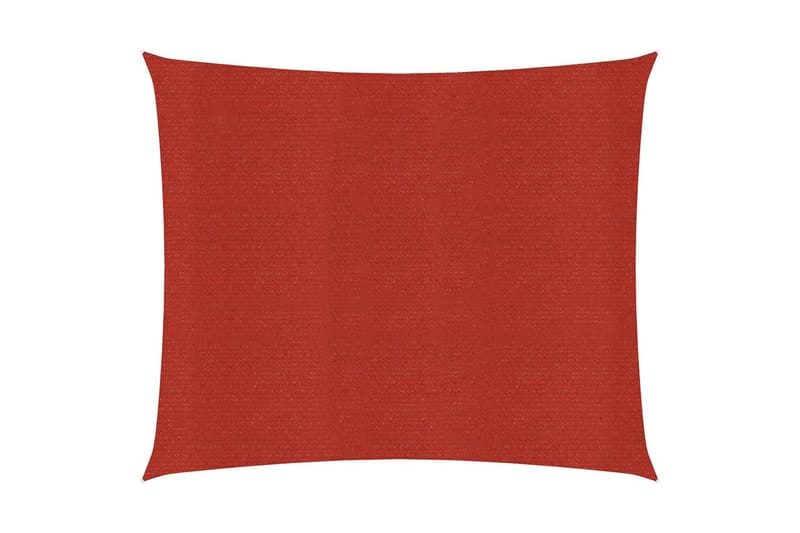 solsejl 2x2,5 m 160 g/m² HDPE rød - Rød - Solsejl