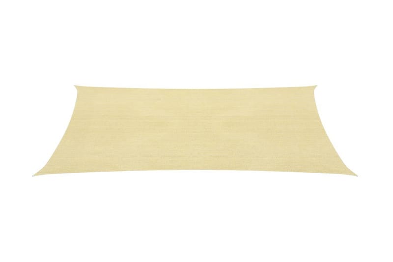 solsejl 2x5 m 160 g/m² HDPE beige - Beige - Havemøbler - Solafskærmning - Solsejl