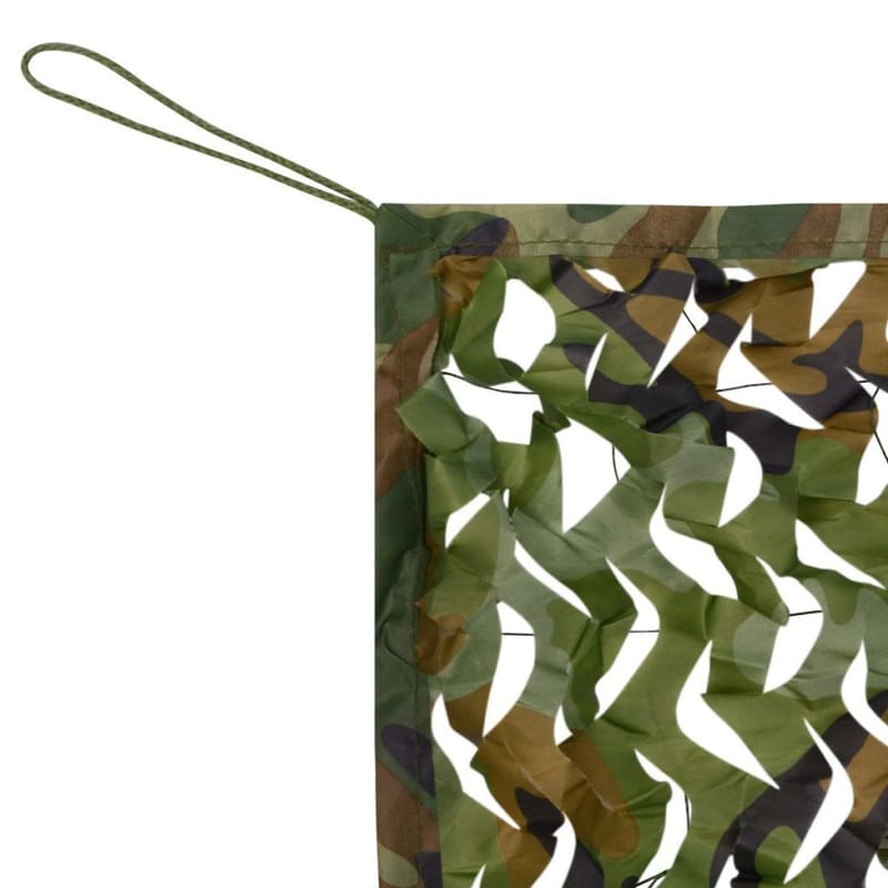 kamuflagenet med opbevaringspose, 3x3 m - Grøn - Solsejl