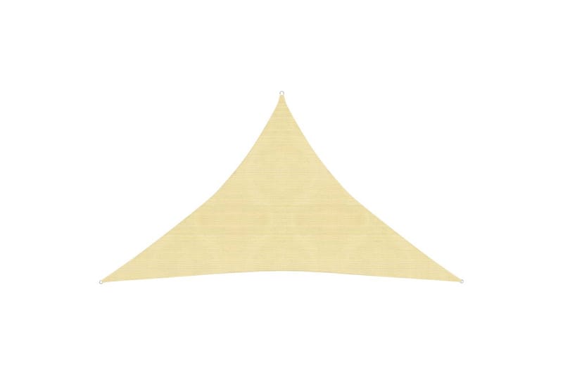 solsejl 160 g/m² 2,5x2,5x3,5 m HDPE beige - Beige - Havemøbler - Solafskærmning - Solsejl