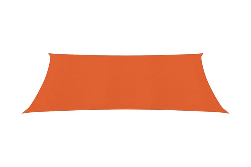 solsejl 160 g/m² 3,5x4,5 m HDPE orange - Orange - Havemøbler - Solafskærmning - Solsejl