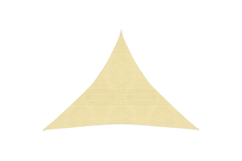 solsejl 160 g/m² 3x3x3 m HDPE beige - Beige - Havemøbler - Solafskærmning - Solsejl