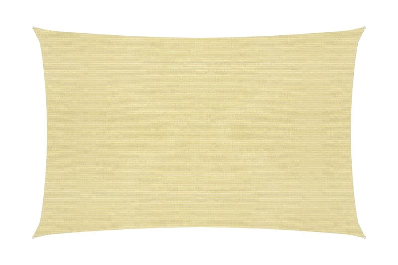 solsejl 160 g/m² 3x4 m HDPE beige - Beige - Havemøbler - Solafskærmning - Solsejl