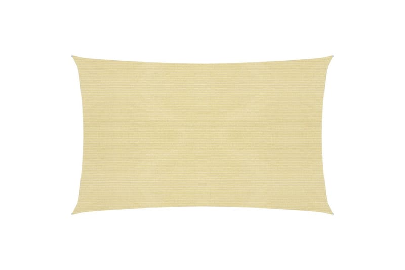 solsejl 160 g/m² 3x5 m HDPE beige - Beige - Havemøbler - Solafskærmning - Solsejl