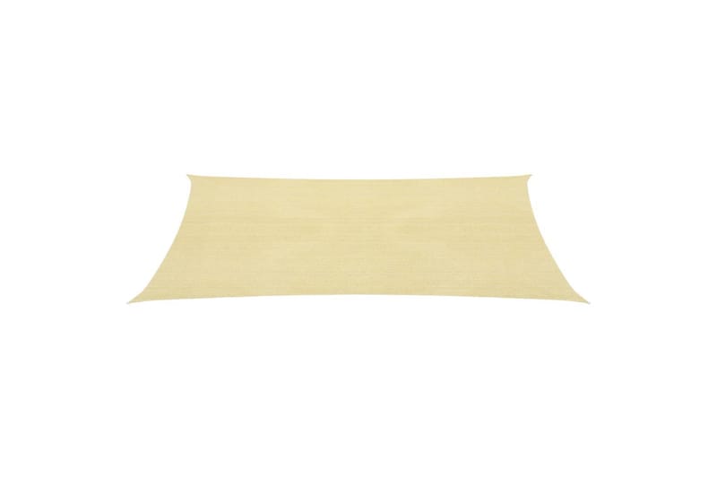 solsejl 160 g/m² 3x5 m HDPE beige - Beige - Havemøbler - Solafskærmning - Solsejl