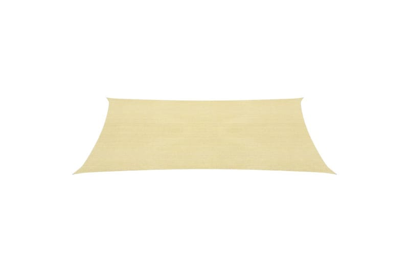 solsejl 160 g/m² 5x6 m HDPE beige - Beige - Havemøbler - Solafskærmning - Solsejl