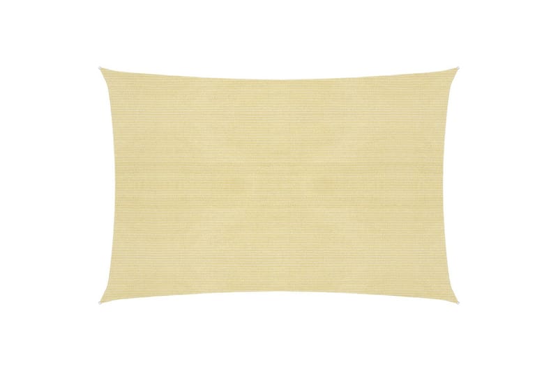 solsejl 160 g/m² 5x6 m HDPE beige - Beige - Havemøbler - Solafskærmning - Solsejl