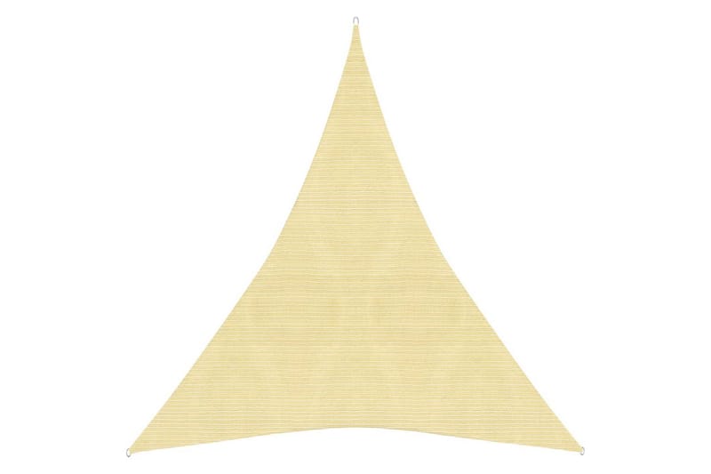 solsejl 160 g/m² 5x7x7 m HDPE beige - Beige - Havemøbler - Solafskærmning - Solsejl