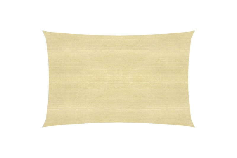 solsejl 160 g/m² 5x8 m HDPE beige - Beige - Havemøbler - Solafskærmning - Solsejl