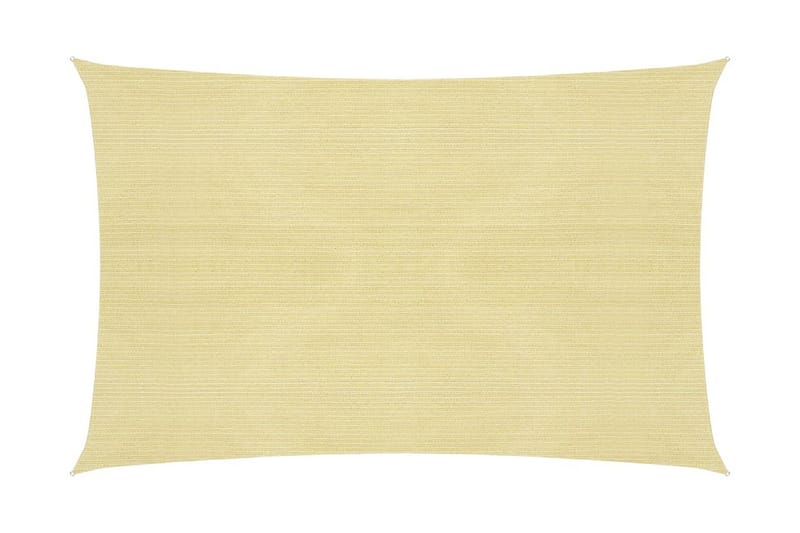 solsejl 2,5x3 m 160 g/m² HDPE beige - Beige - Havemøbler - Solafskærmning - Solsejl