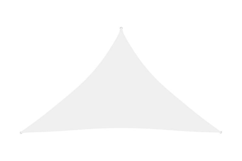 solsejl 3x3x4,24 m trekantet oxfordstof hvid - Hvid - Havemøbler - Solafskærmning - Solsejl