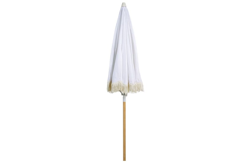 Teulon Parasol 150 cm - Hvid/Lysebrun - Havemøbler - Solafskærmning - Parasoller