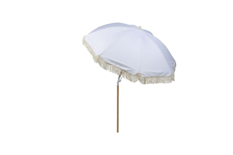 Teulon Parasol 150 cm - Hvid/Lysebrun - Havemøbler - Solafskærmning - Parasoller