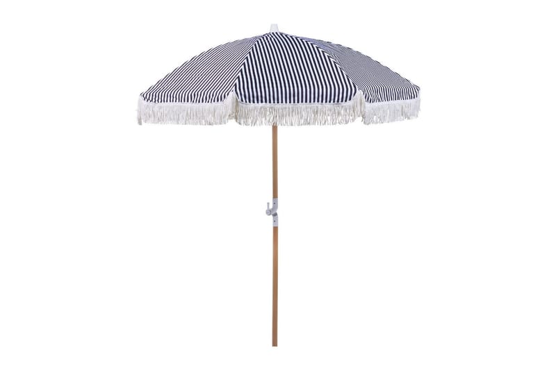 Teulon Parasol 150 cm - Sort Og Hvid - Havemøbler - Solafskærmning - Parasoller