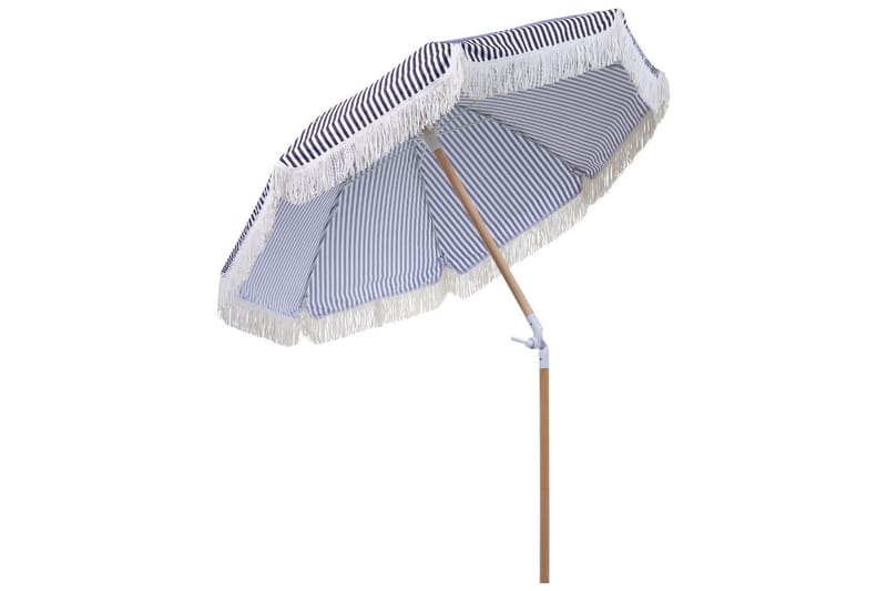 Teulon Parasol 150 cm - Sort Og Hvid - Havemøbler - Solafskærmning - Parasoller