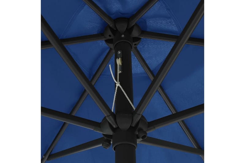Udendørs Parasol Med Aluminiumsstang 270x246 cm Azurblå - Blå - Parasoller