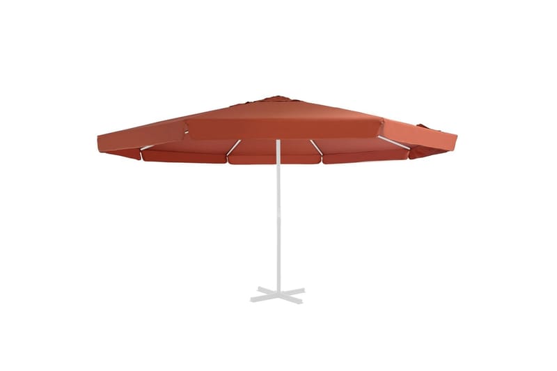 udskiftningsdug til parasol 500 cm terrakotta - Parasoller