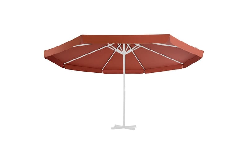 udskiftningsdug til parasol 500 cm terrakotta - Parasoller