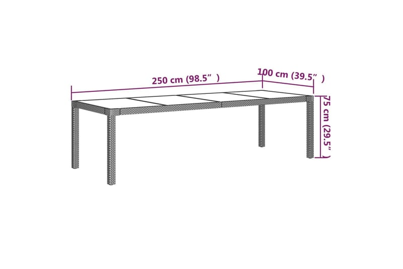 beBasic udendørs spisebordssæt 9 dele med hynder polyrattan beige - Beige - Havemøbler - Udendørsgruppe - Havesæt