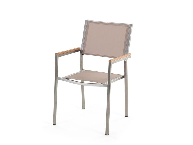 Grosseto havemøbler med bord + 8 stole - Beige - Havemøbler - Udendørsgruppe - Havesæt