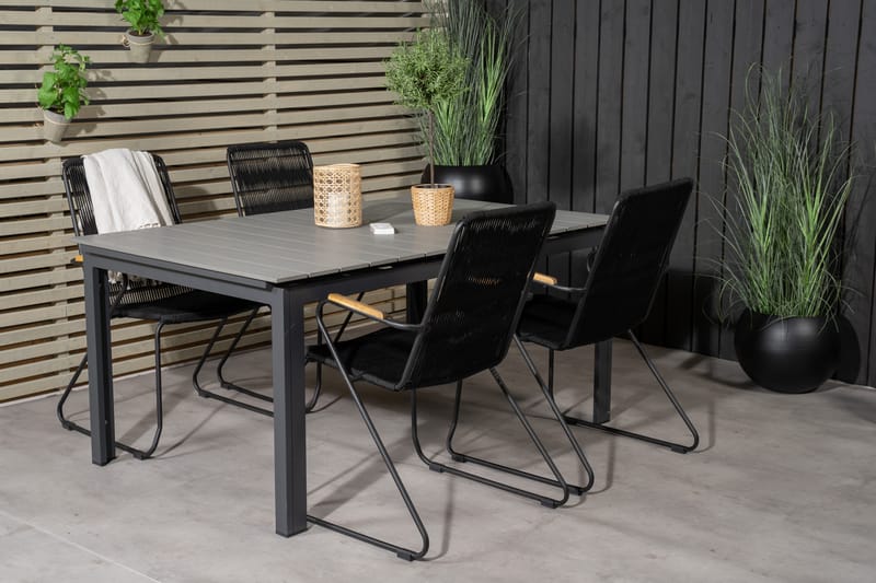 Mesa Spisebordssæt + 4 Bounce Spisebordsstole - Venture Home - Havesæt