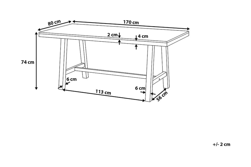 Scania Havemøbler Bord + 2 bænke 80 cm - Sort - Havemøbler - Udendørsgruppe - Havesæt