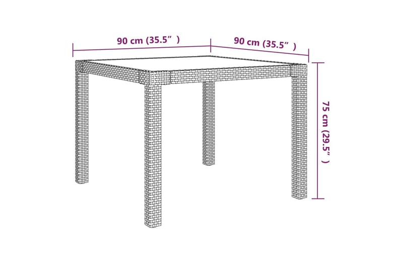 udendørs spisebordssæt 3 dele med hynder polyrattan beige - Beige - Havemøbler - Udendørsgruppe - Havesæt