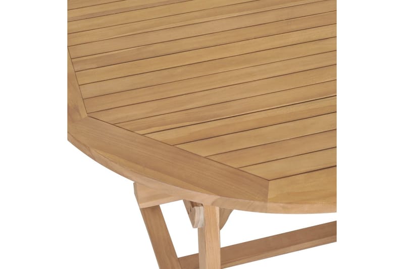 Udendørs Spisebordssæt 9 Dele 180-280X100X75 Cm Massivt Teak - Brun - Havemøbler - Udendørsgruppe - Havesæt