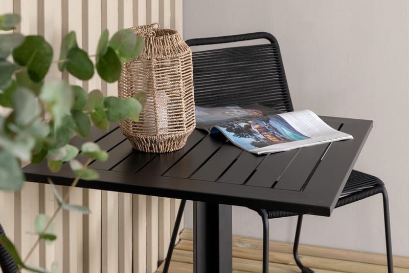 Way Spisebordssæt 70cm + 2 Lindos Stabelbare stole Brun/Hvid - Venture Home - Havemøbler børn - Havesæt
