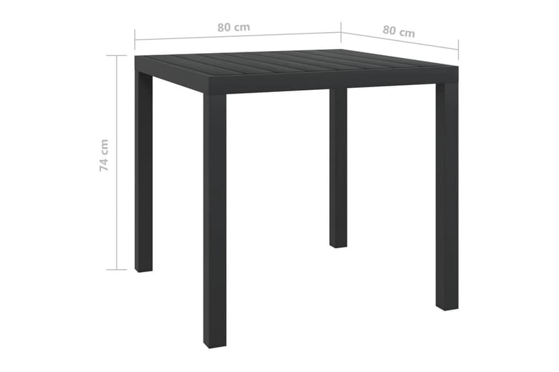 spisebordssæt til haven 3 dele med hynder polyrattan sort - Sort - Havemøbler - Udendørsgruppe - Havesæt
