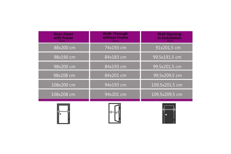 hoveddør 100x200 cm aluminium og PVC hvid - Hvid - Hus & renovering - Byggeri - Dørre & porte - Yderdør & hoveddør - Enkelt yderdør