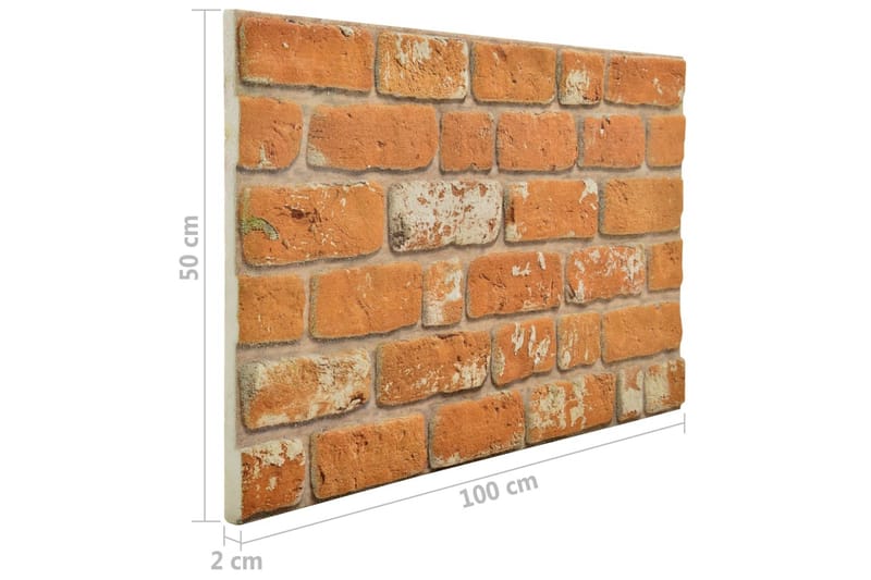 3D-Vægpaneler 11 Stk. Murstensdesign Eps Lysebrun - Hus & renovering - Byggeri - Gulv, væg & tag - Gulv & vægbeklædning - Vægpanel & panelplade