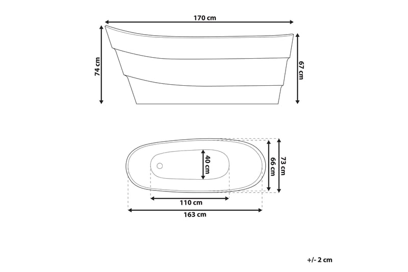 Desvarieux badekar - Hvid - Hus & renovering - Køkken & bad - Badeværelse - Badekar - Fritstående badekar