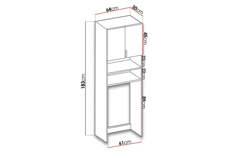 Casinia TV-bord 65x30x183 cm - Hus & renovering - Køkken & bad - Badeværelse - Badeværelsesmøbler - Badeværelsesopbevaring