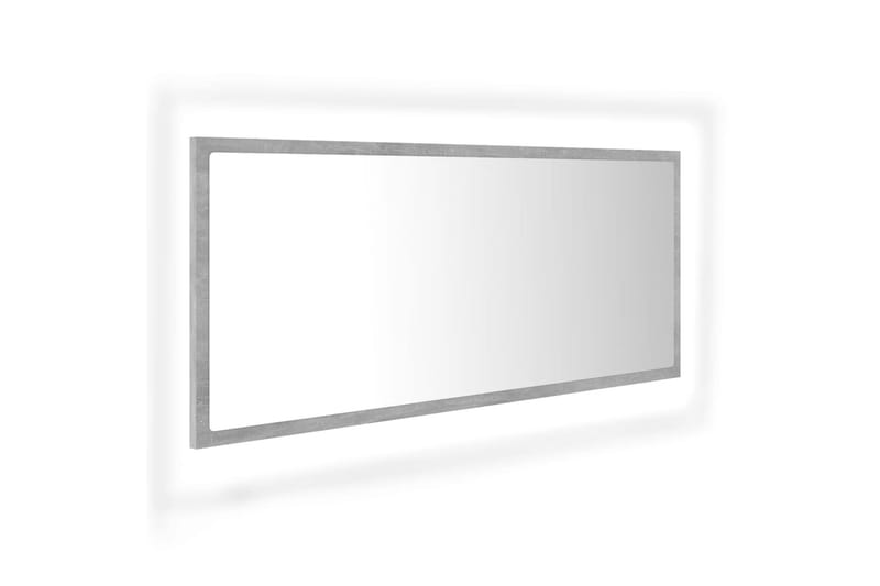 badeværelsesspejl m. LED-lys 100x8,5x37 cm spånplade - Grå - Hus & renovering - Køkken & bad - Badeværelse - Badeværelsesmøbler - Badeværelsesspejl