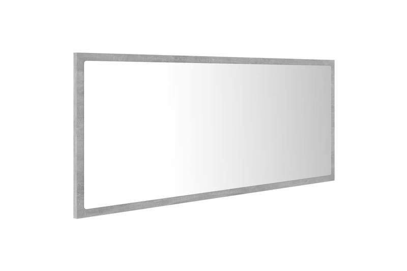 badeværelsesspejl m. LED-lys 100x8,5x37 cm spånplade - Grå - Hus & renovering - Køkken & bad - Badeværelse - Badeværelsesmøbler - Badeværelsesspejl