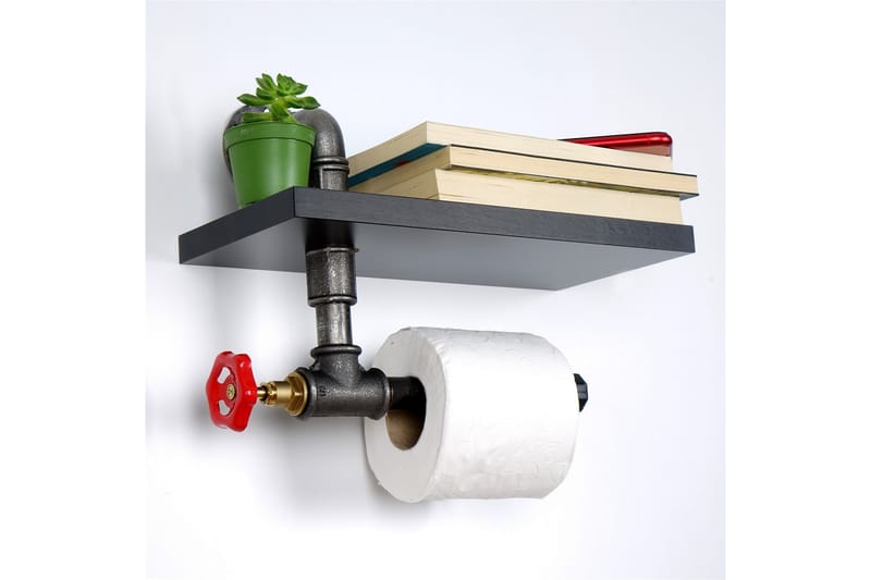 Chandina Toiletpapirholder 30x14 cm - Sort - Hus & renovering - Køkken & bad - Badeværelse - Badeværelsestilbehør - Toiletrulleholder