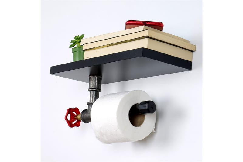 Chandina Toiletpapirholder 30x14 cm - Sort - Hus & renovering - Køkken & bad - Badeværelse - Badeværelsestilbehør - Toiletrulleholder