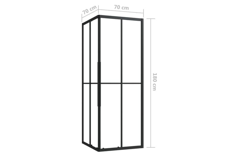 brusekabine 70x70x180 cm sikkerhedsglas - Hus & renovering - Køkken & bad - Badeværelse - Bruser - Brusevægge