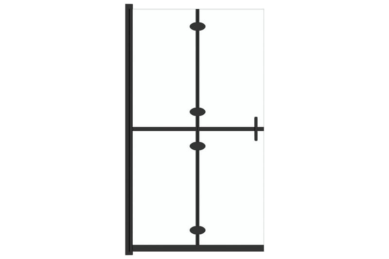 foldbar brusevæg 100x190 cm transparent sikkerhedsglas - gennemsigtig - Hus & renovering - Køkken & bad - Badeværelse - Bruser - Brusevægge