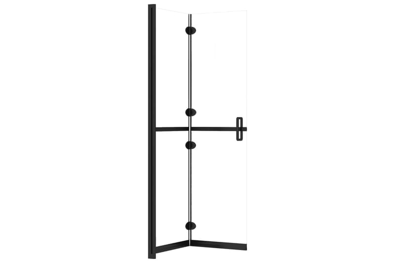 foldbar brusevæg 120x190 cm transparent sikkerhedsglas - gennemsigtig - Hus & renovering - Køkken & bad - Badeværelse - Bruser - Brusevægge