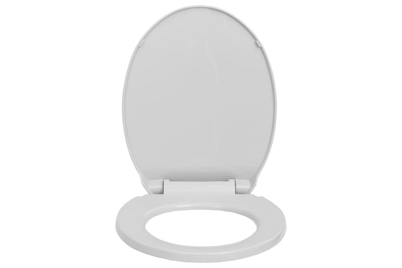 toiletsæde med soft close & quick release-funktion oval grå - Grå - Hus & renovering - Køkken & bad - Badeværelse - Toiletter & WC - Toiletsæde