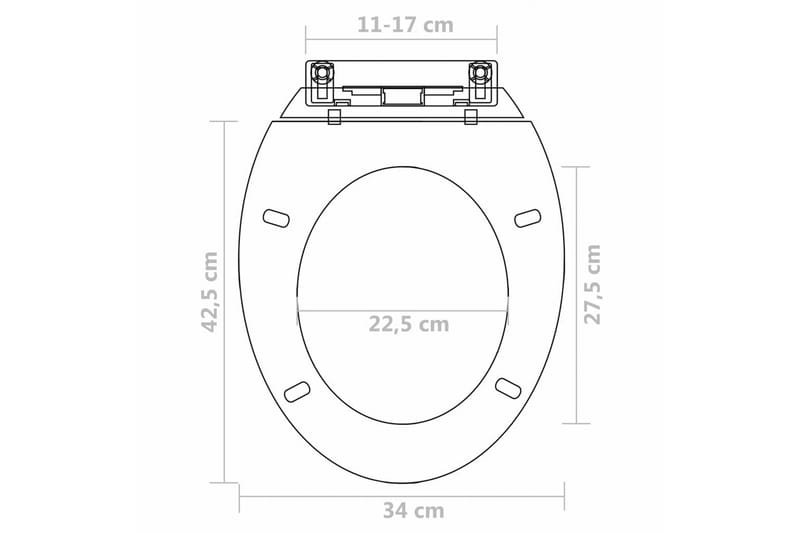 Toiletsæder Med Soft Close-Låg 2 Stk. Plastik Hvid - Hvid - Hus & renovering - Køkken & bad - Badeværelse - Toiletter & WC - Toiletsæde