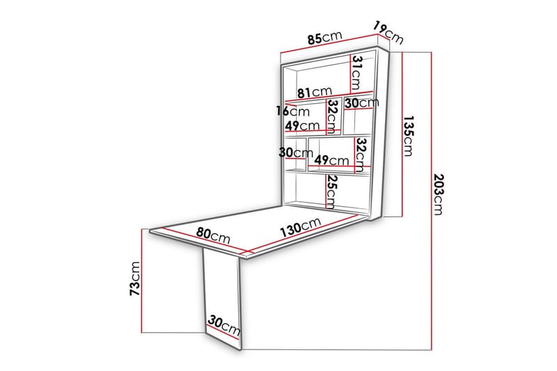 Dunvegan Overskab 80 cm - Brun - Hus & renovering - Køkken & bad - Køkken & bryggers - Køkkenindretning - Køkkenskab