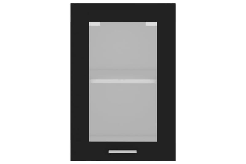 Køkkenskab 40x31x60 cm spånplade sort - Sort - Køkkenskab