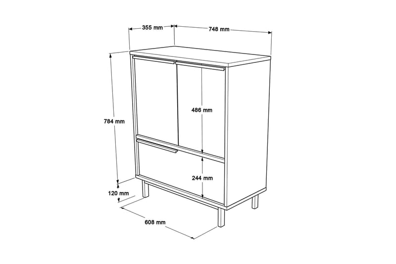 Liyakat Underskab - Hvid - Hus & renovering - Køkken & bad - Køkken & bryggers - Køkkenindretning - Køkkenskab