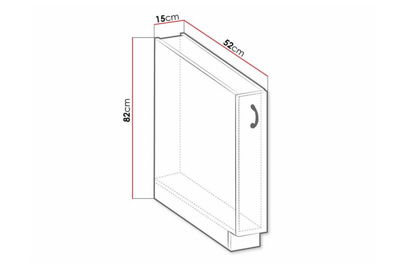 Templemore Køkkenskab 15 cm - Brun/Træ - Hus & renovering - Køkken & bad - Køkken & bryggers - Køkkenindretning - Køkkenskab