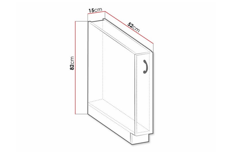 Templemore Køkkenskab 15 cm - Hvid - Hus & renovering - Køkken & bad - Køkken & bryggers - Køkkenindretning - Køkkenskab