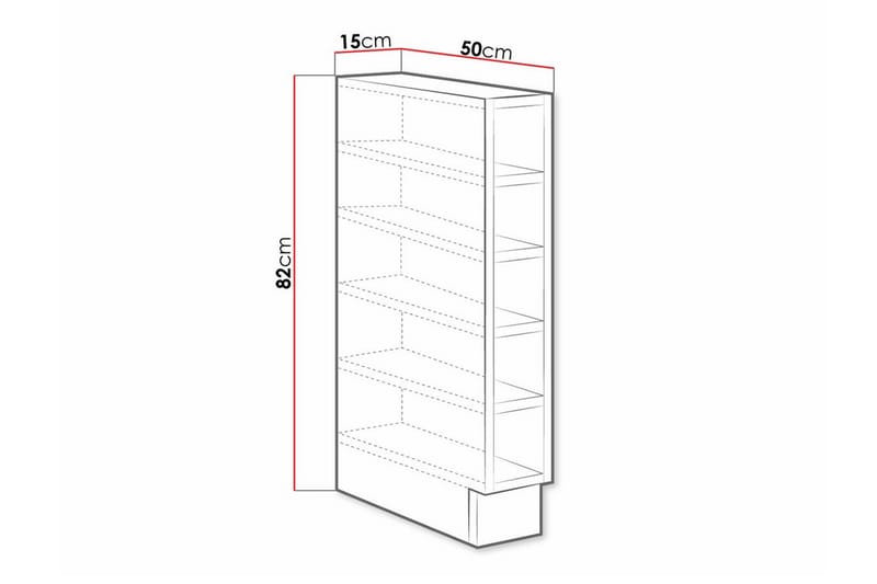 Templemore Køkkenskab 15 cm - Hvid - Hus & renovering - Køkken & bad - Køkken & bryggers - Køkkenindretning - Køkkenskab